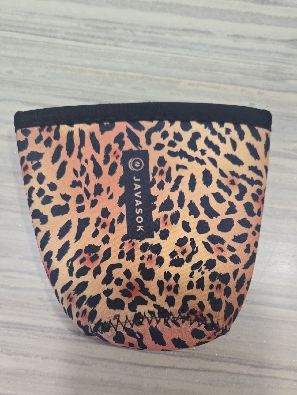 JAVASOK Leopard Print Neoprene Cup Sleeve - Small 16-20 Oz